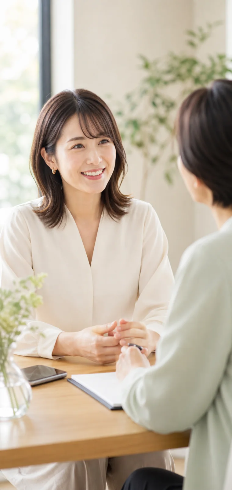 婚活の振り返り面談で相談するイメージ